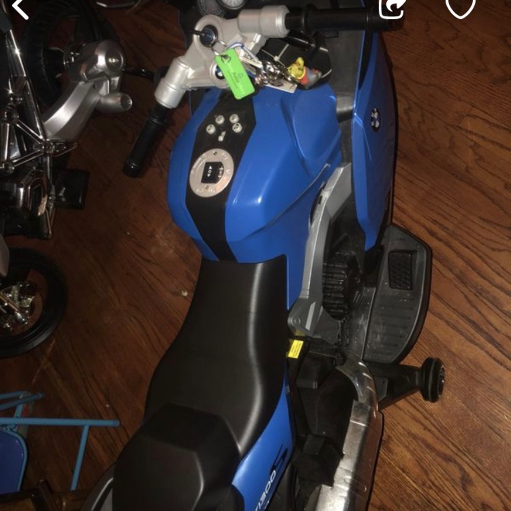 Two BMW Motorcycle Bikes for Kids not toddlers